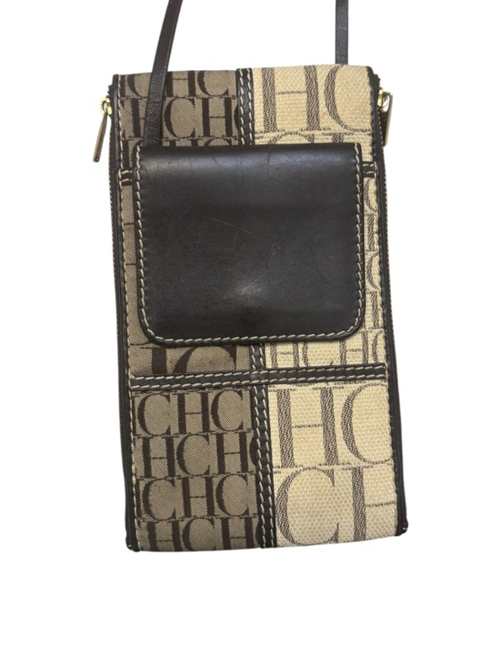 Carolina Herrera Handbags - Carolina Herrera monogram brown slim crossbody bag